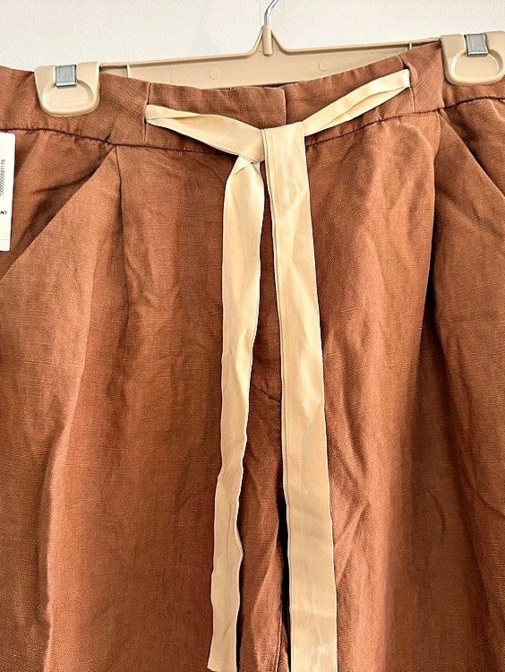 Aritzia Wilfred - Linen Blend Trousers Rust Color - NEW - Size 10